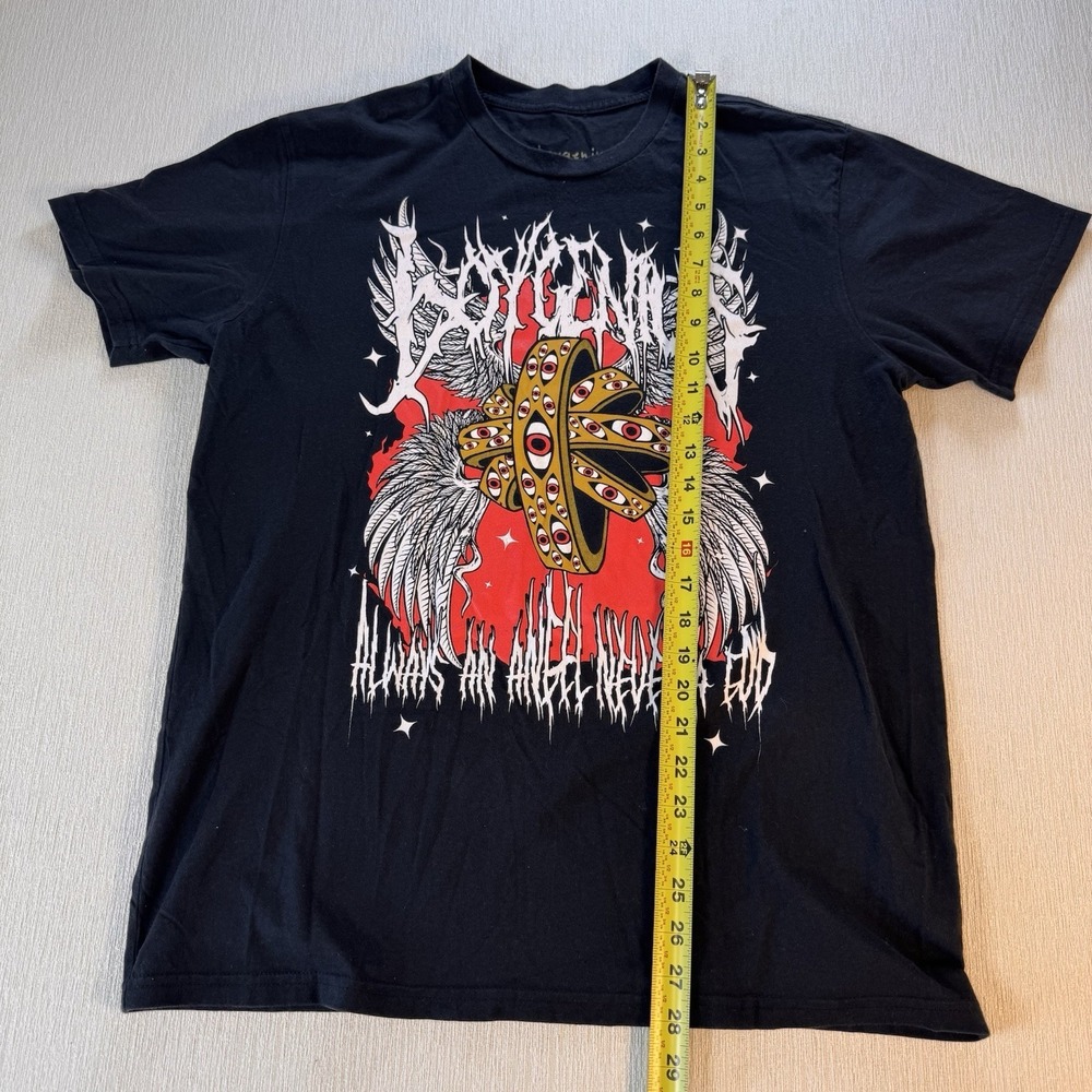 Boygenius Graphic T-Shirt Mens Large Wings Eyes Always An Angel Y2K - Picture 4 of 6